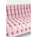 Canapé Milchbar velours rose 3 places Kare Design