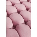 Canapé Milchbar velours rose 3 places Kare Design