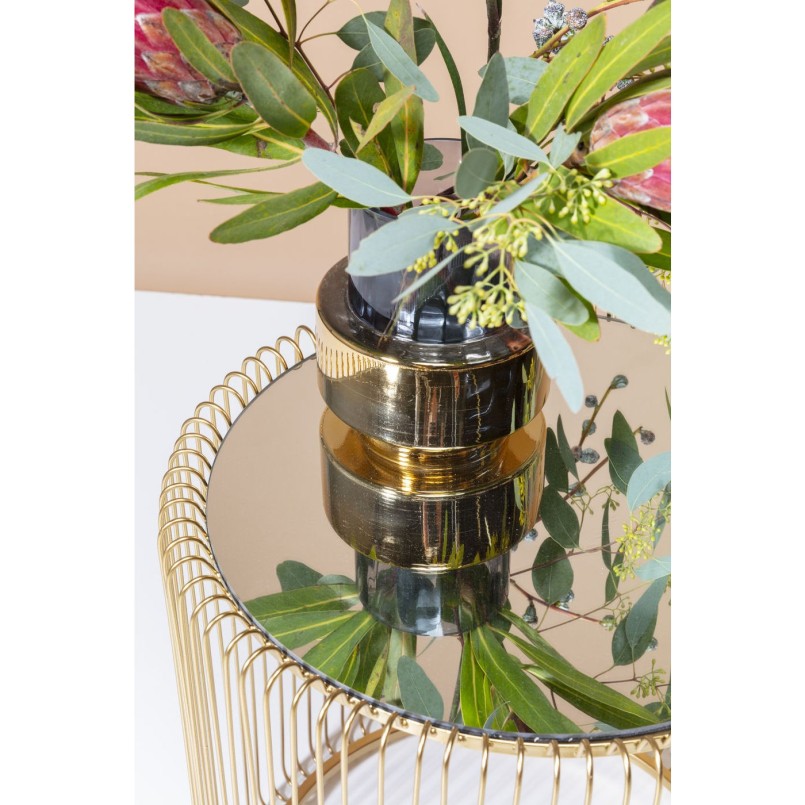 Tables d'appoint Wire laiton set de 2 Kare Design