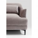 Canapé Proud 3 places velours gris Kare Design