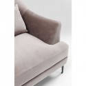 Canapé Proud 3 places velours gris Kare Design