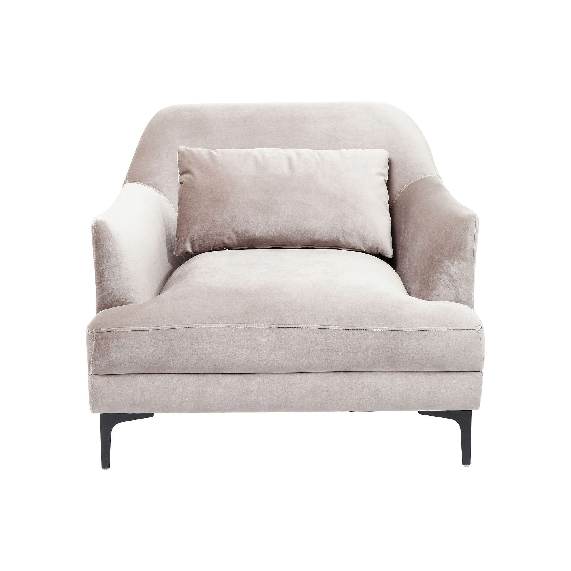 Fauteuil Proud velours gris Kare Design