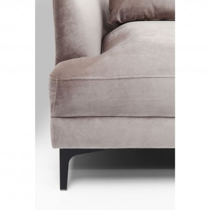Fauteuil Proud velours gris Kare Design