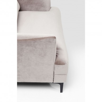 Fauteuil Proud velours gris Kare Design