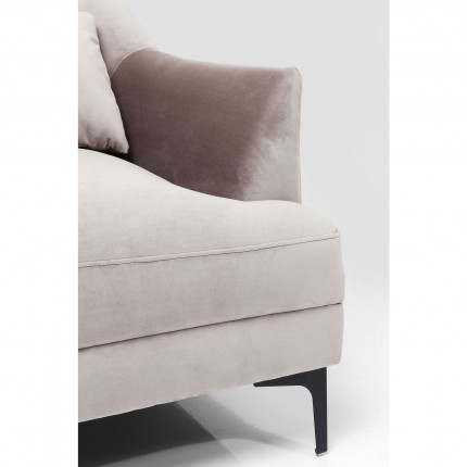 Fauteuil Proud velours gris Kare Design