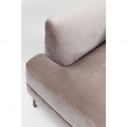Fauteuil Proud velours gris Kare Design