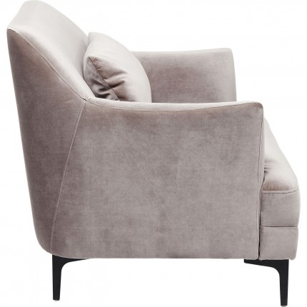 Fauteuil Proud velours gris Kare Design