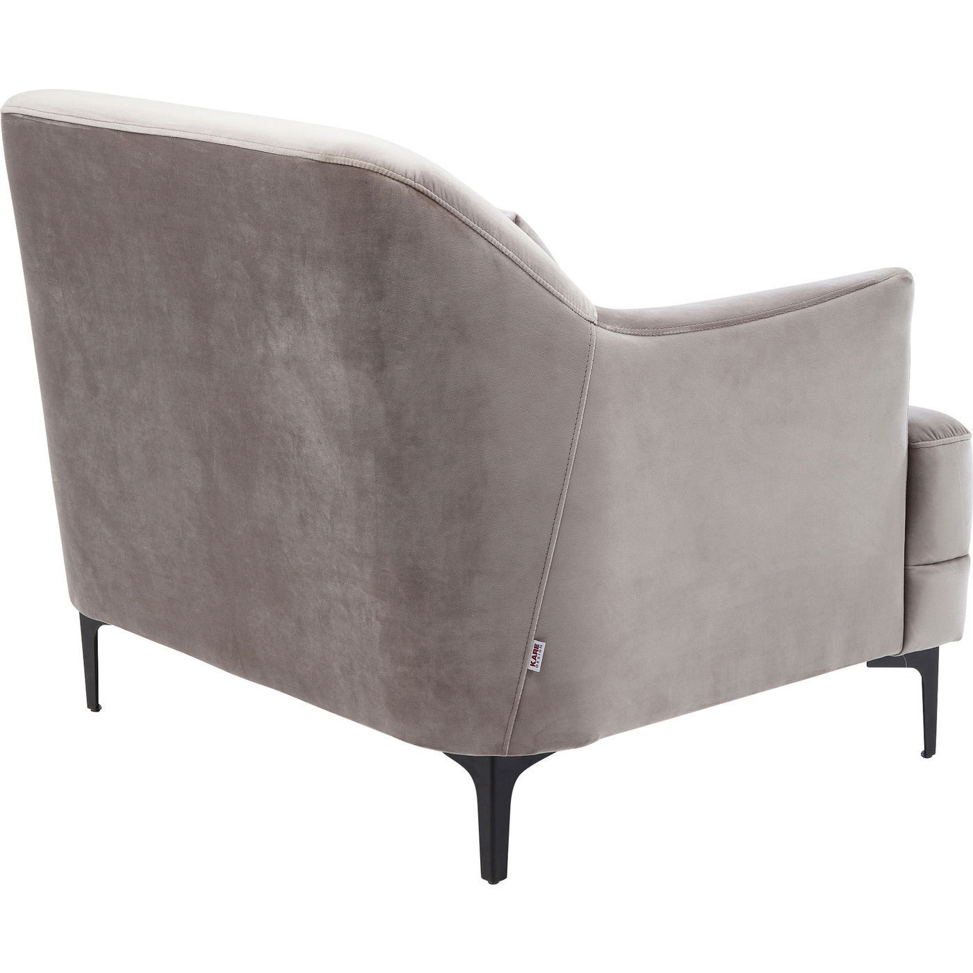 Fauteuil Proud velours gris Kare Design
