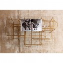 Table basse Meander doré 140x80cm Kare Design