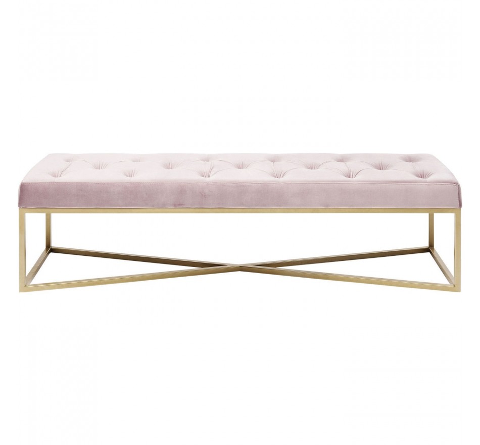 Banc Crossover rose 150x40cm Kare Design