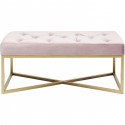 Banc Crossover rose 90x40cm Kare Design