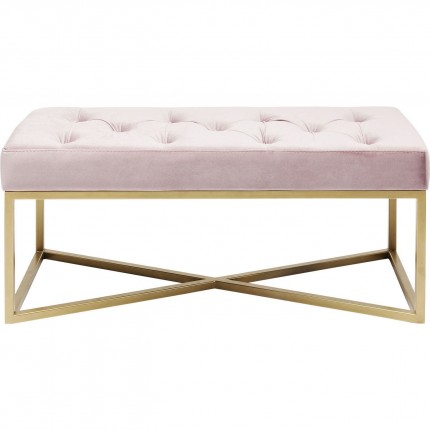 Banc Crossover rose 90x40cm Kare Design Banc Crossover rose 90x40cm Kare Design