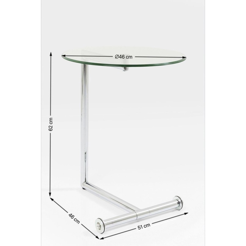 Table d'appoint Easy Living Transparente Kare Design