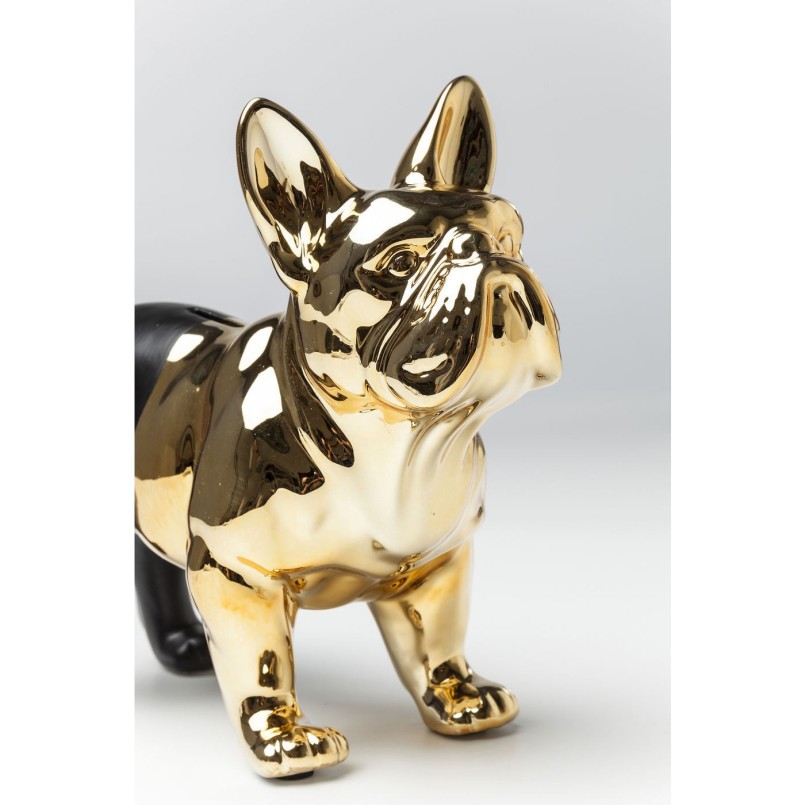 Tirelire Bulldog dorée Kare Design