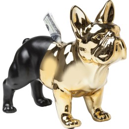 Money Box Bulldog Gold-Black Kare Design