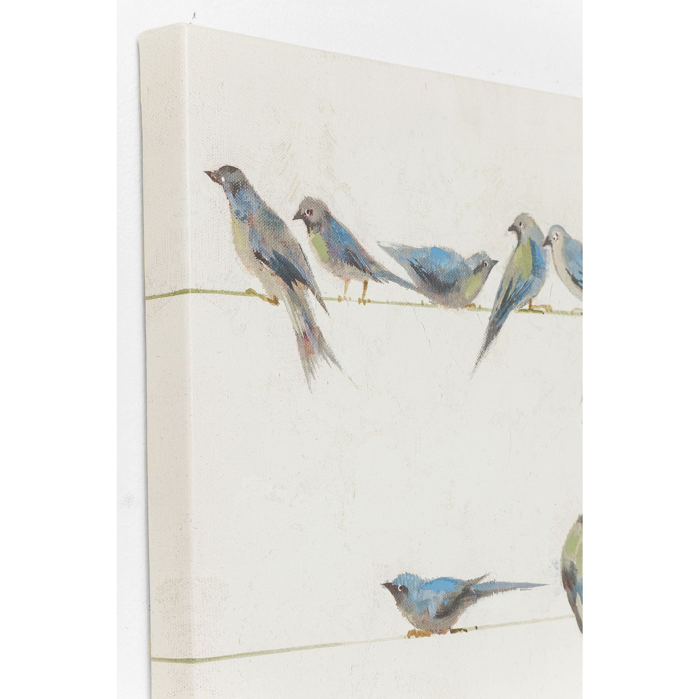 Tableau Touched oiseaux 100x100cm Kare Design