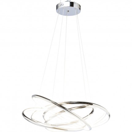 Suspension Saturn LED 120cm chromée Kare Design