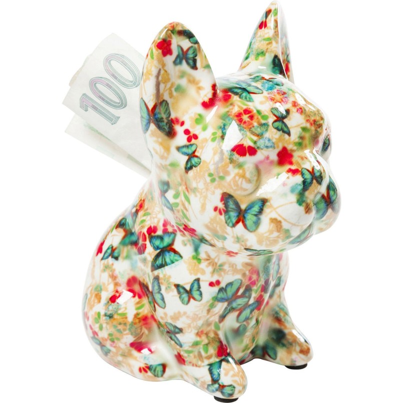 Tirelire Dog Fiore 12cm Kare Design