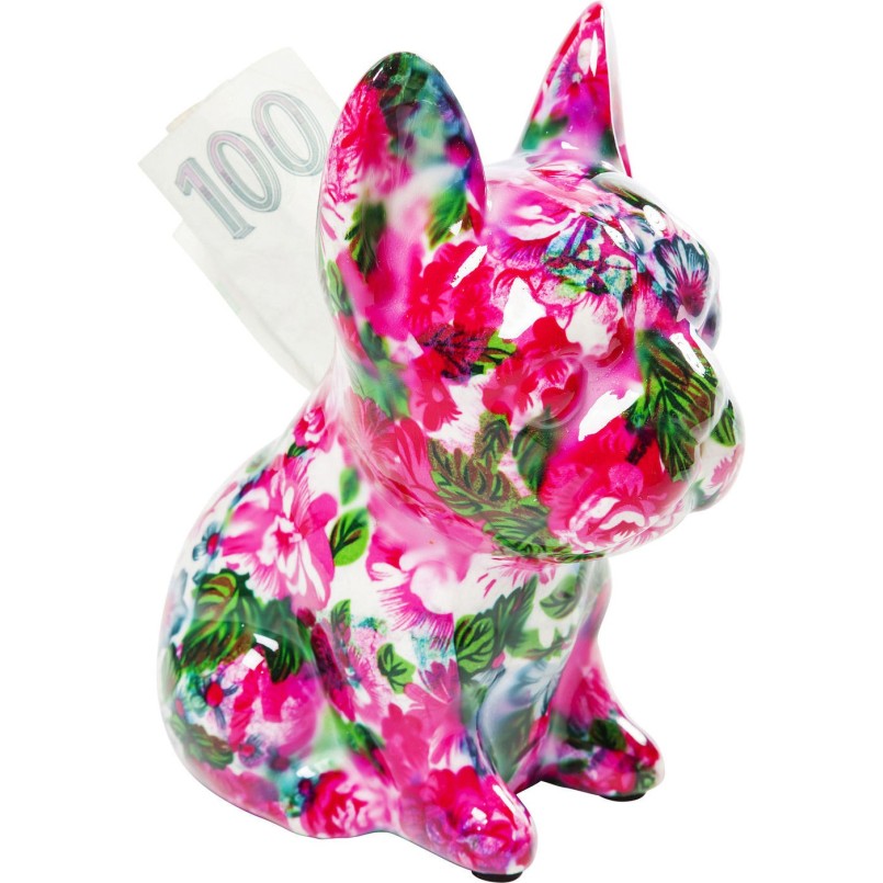 Tirelire Dog Fiore 12cm Kare Design