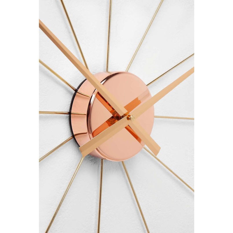 Horloge Umbrella Or rose Kare Design