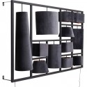 Applique Parecchi velours gris 110cm Kare Design