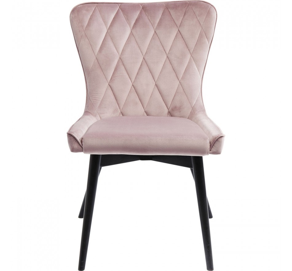 Chaise Marshall velours rose Kare Design