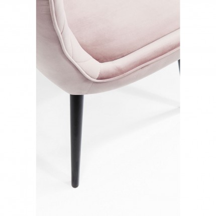 Chaise Marshall velours rose Kare Design