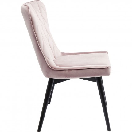 Chaise Marshall velours rose Kare Design