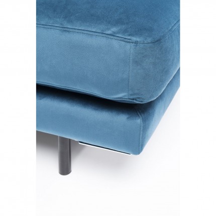 Assise Lullaby velours bleu pétrole Kare Design