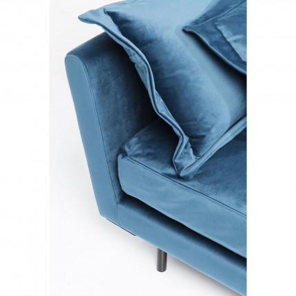 Assise Lullaby velours bleu pétrole Kare Design