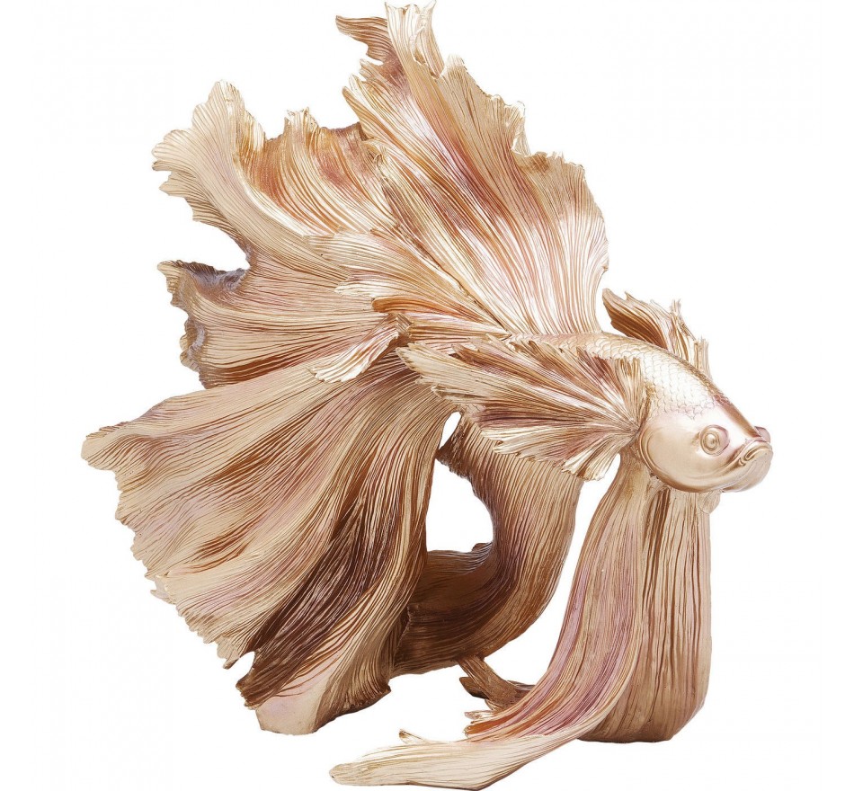 Deco Combattant Dore Poisson Kare Design