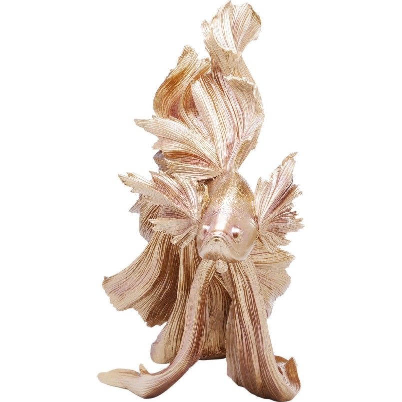 Deco Figurine Betta Fish Gold Kare Design