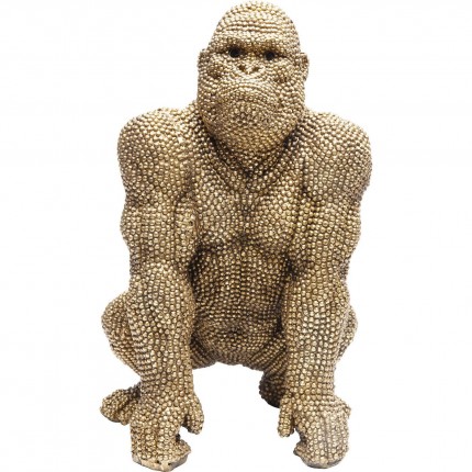Déco gorilla strass dorés 46cm Kare Design