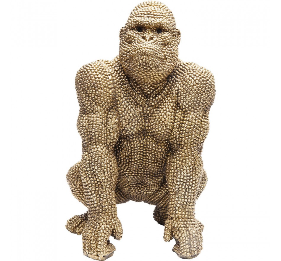 Déco gorilla strass dorés 46cm Kare Design