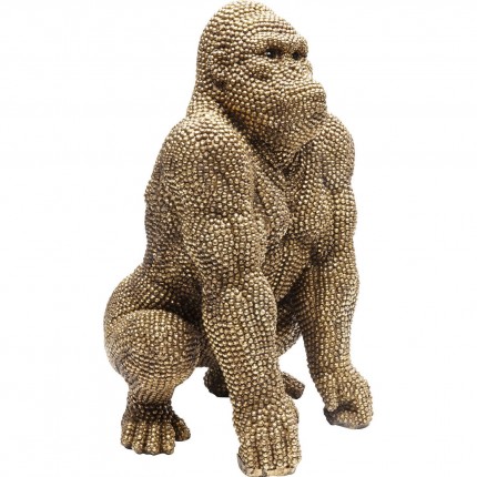 Déco gorilla strass dorés 46cm Kare Design