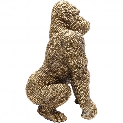 Déco gorilla strass dorés 46cm Kare Design