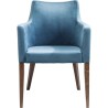 Chair with Armrest Mode Velvet Bluegreen Kare Design