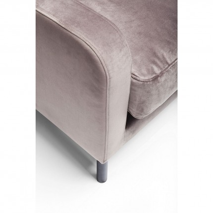 Fauteuil Lullaby velours taupe Kare Design