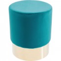 Tabouret Cherry turquoise et laiton Kare Design