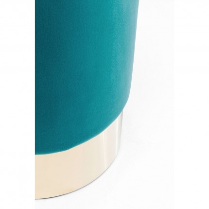 Tabouret Cherry turquoise et laiton Kare Design