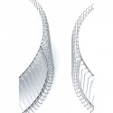 Tables basses rondes Wire argentées set de 2 Kare Design