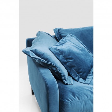 Canapé Lullaby XL velours bleu pétrole Kare Design