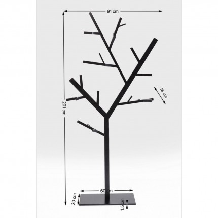 Portemanteau Technical Tree 201cm noir Kare Design