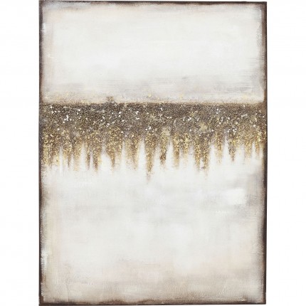Oil Painting Abstract Fields 120x90cm Kare Design