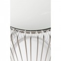 Tables d'appoint Wire argentées set de 2 Kare Design