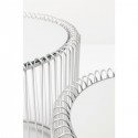 Tables d'appoint Wire argentées set de 2 Kare Design