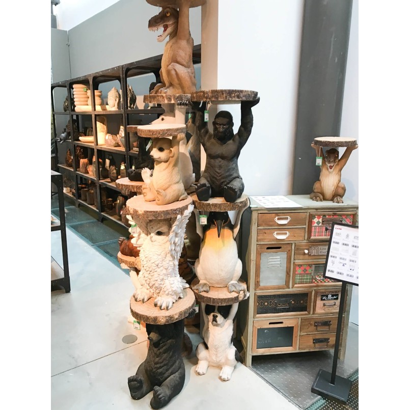 Side Table Animal Bear  Ø40cm Kare Design