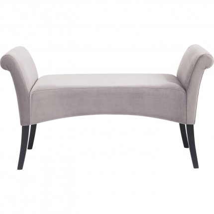 Banc Motley velours gris argenté Kare Design