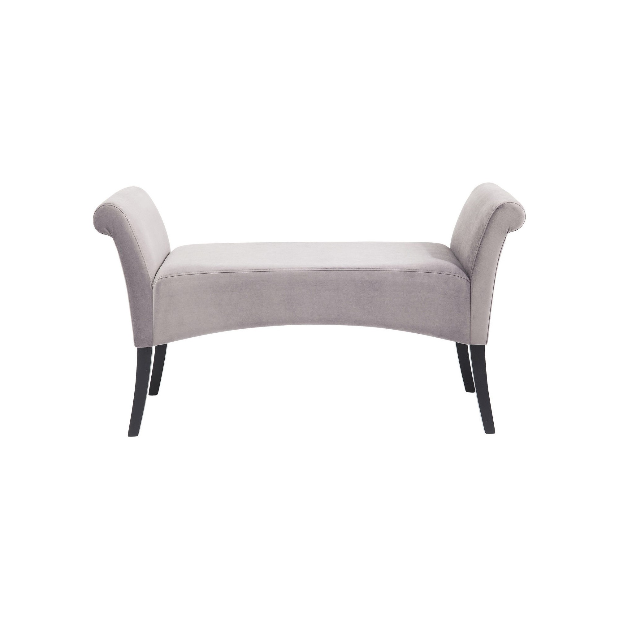 Banc Motley velours gris argenté Kare Design