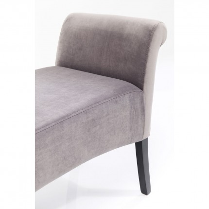 Banc Motley velours gris argenté Kare Design